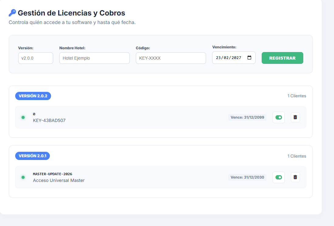 Pantalla de Sistema 6